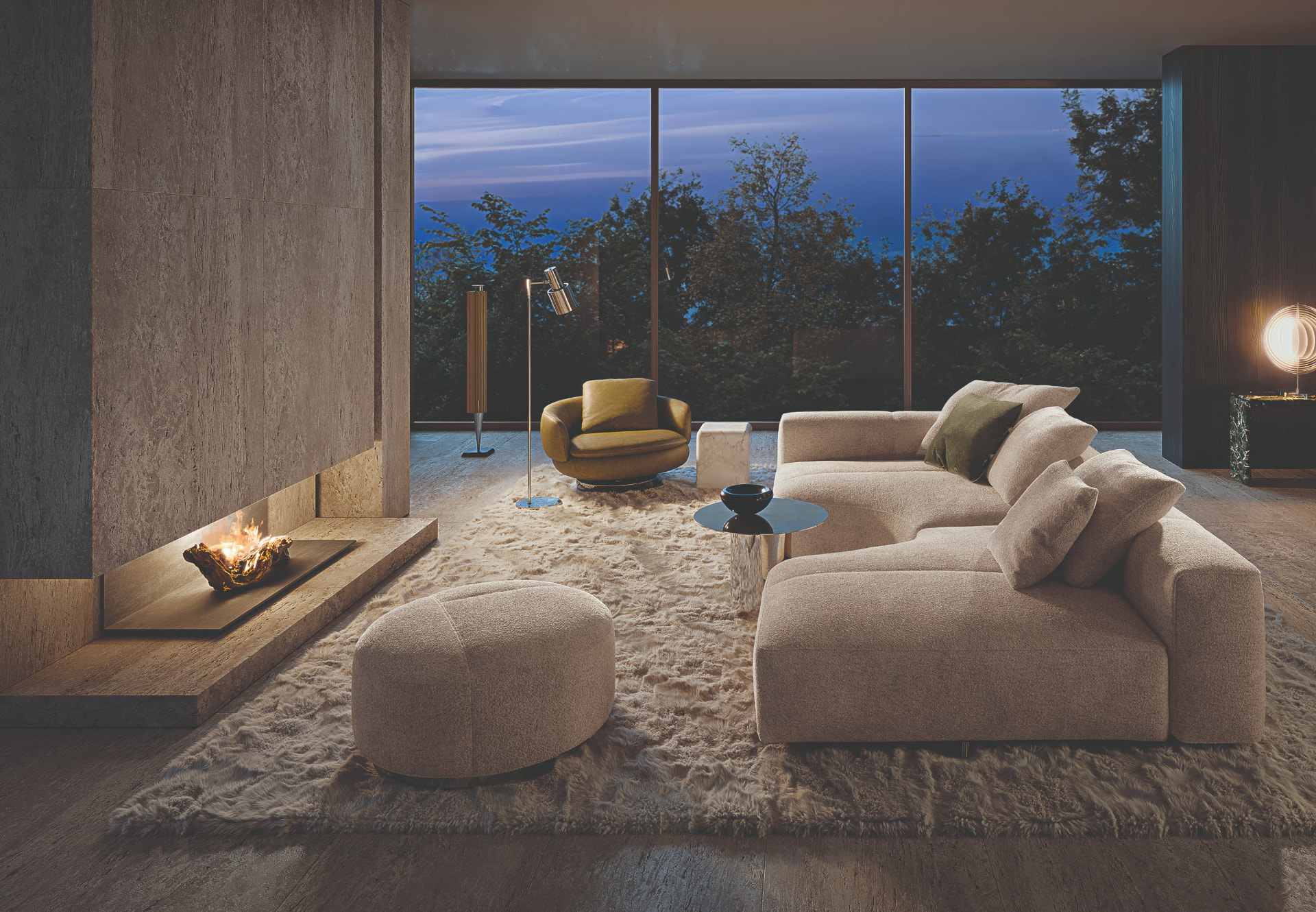 Minotti Sofa YVES — Wohnideen aus dem Showroom des Wohn-Center Räber in Hitzkirch